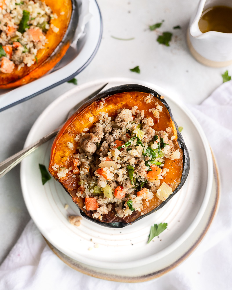 Stuffed Squash with Chicken and Quinoa ⋆ Growing Up Cali