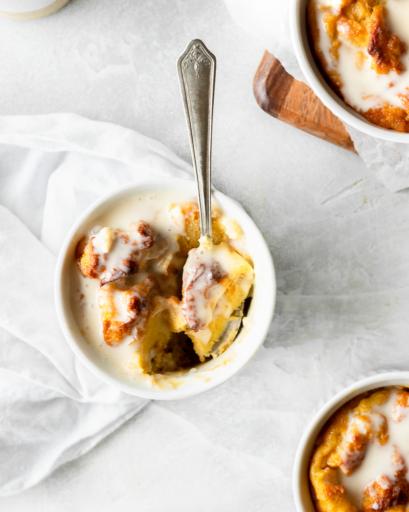 Easy Panettone Bread Pudding With Amaretto Cream Sauce ⋆ Growing Up Cali